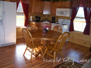 One Bedroom Cabin Kitchen/Dining